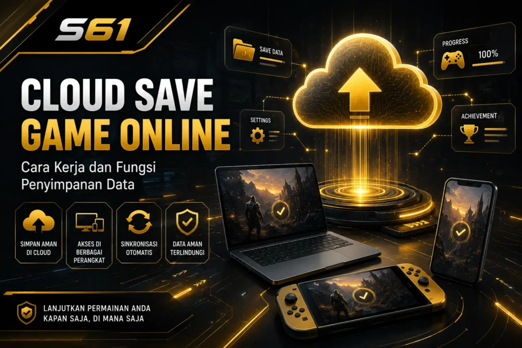 Cloud save game online untuk penyimpanan dan sinkronisasi data