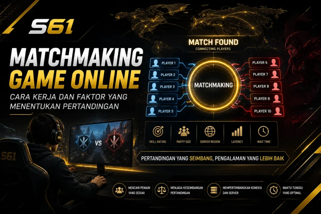 Matchmaking game online dan faktor yang menentukan pertandingan